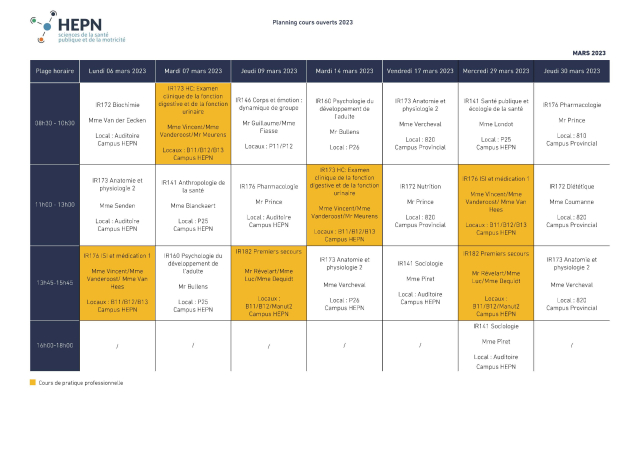 Cours ouverts IRSG